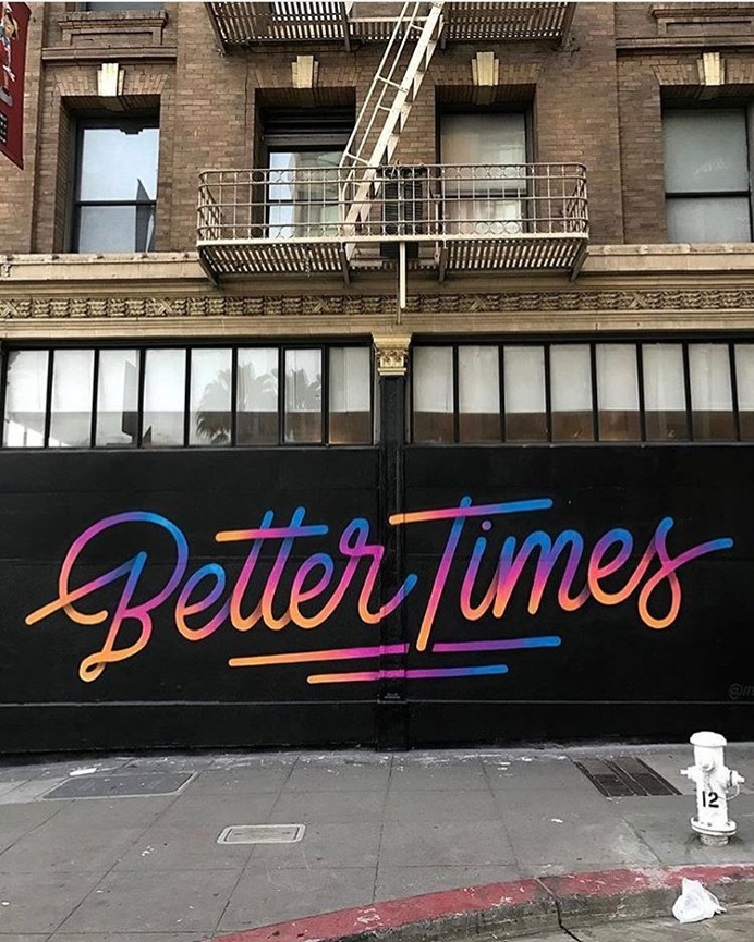 TGIF! What's ahead? 👆🏻 #streetart #mural by @itsaliving