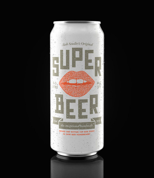 lovely package bob studios original super beer 5 #packaging