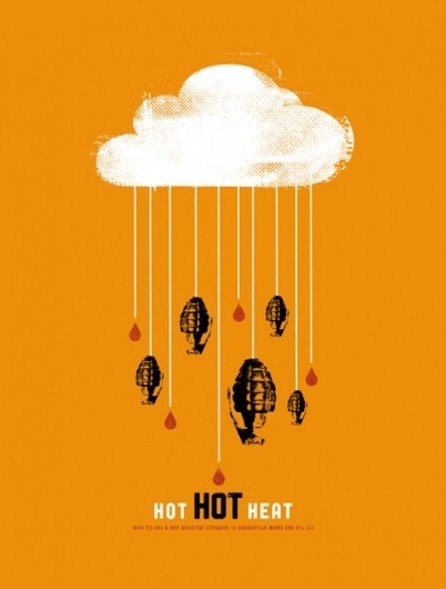 GigPosters.com - Hot Hot Heat - 22-20s #cloud #gig #rain #grenade #poster