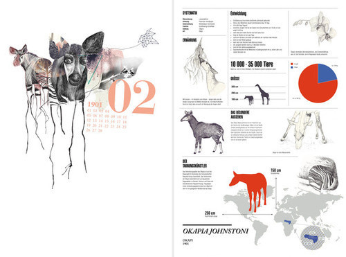 Behind the unknown Cryptozoology refers to the search for animals whose existence has not been proven. For this project I chose twelve anima #cryptozoology #okapi #infographics #realistic #design #graphic #illustration #animals