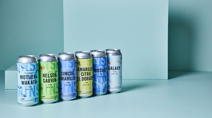 Westbrook Cans Packaging Design - Mindsparkle Mag Westbrook Brewing is a craft brewery in Mt. Pleasant, SC. Their mission is to make the most interesting, drinkable, and generally awesome beer possible. #logo #identity #branding #design #color #photography #graphic #design #gallery #blog #project #mindsparkle #mag #beautiful #portfolio #designer