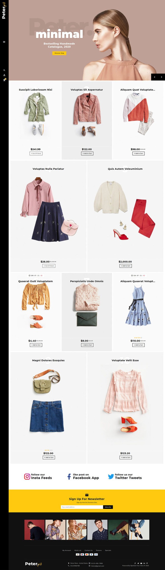 #Peter #Fashion #Boutique #Creatives - #Opencart #MultiPurpose #Responsive #Theme | #TemplateTrip #eCommerce #Website #Design #Template