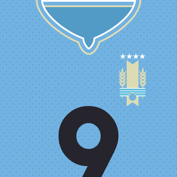 Uruguay La Celeste #flat #swiss #uruguay #design #world #shirt #clean #logo #cup
