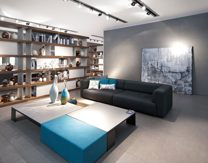 Large-Format Porcelain Tiles in a Slimline
