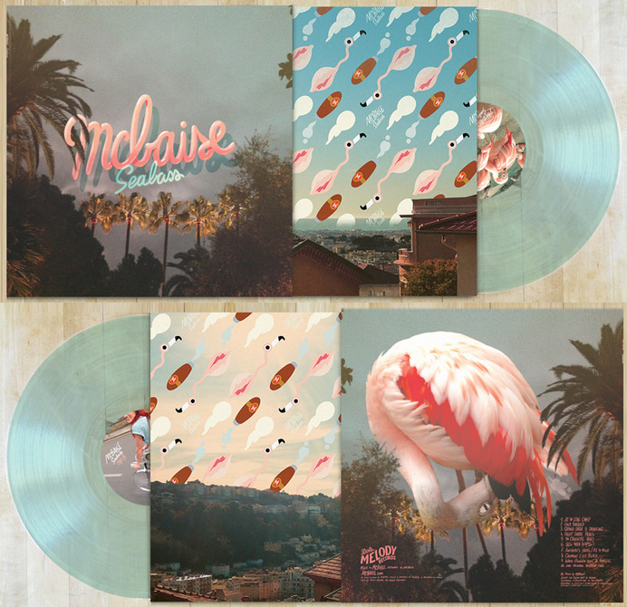 Heres a mockup of the record Ive done for mcbaise, this went to the vinyl press yesterday and I guess well see in 6 weeks if it looks the #flamingo #pink #print #cover #music #cd