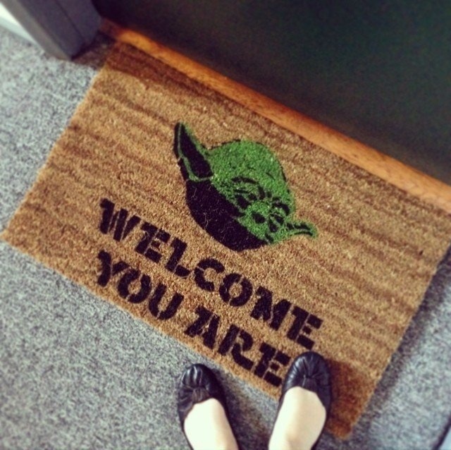 Star Wars Yoda Doormat #tech #flow #gadget #gift #ideas #cool