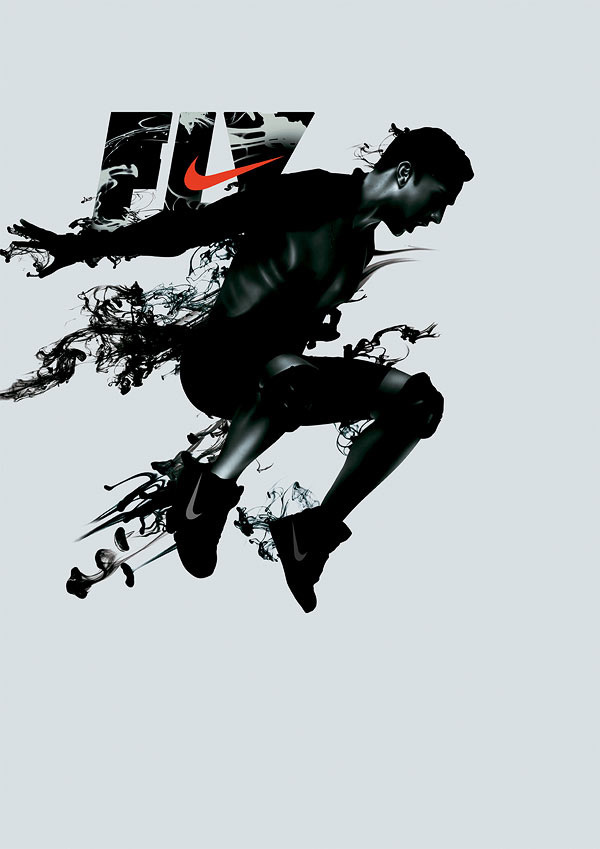 kiss my black ads: Nike, Run, Jump, Fly