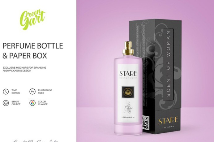 Perfume Packaging Mockup PSD
