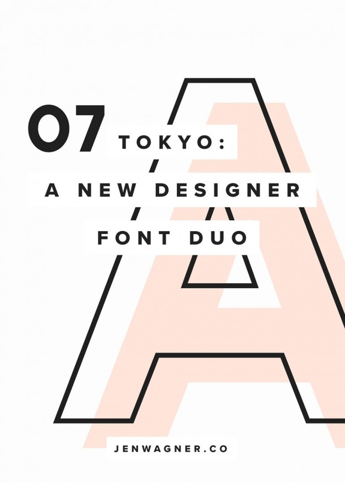 TOKYO | A DESIGNER FONT DUO