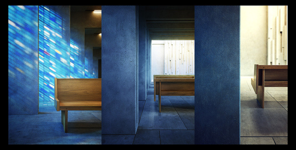 bmd | Chapel | free work #interior #cg #chapel #church #architecture #3d #rendering