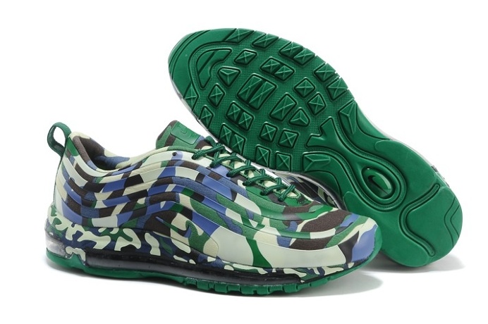 Green Nike Air Max 97 Italian Camouflage Runing Light