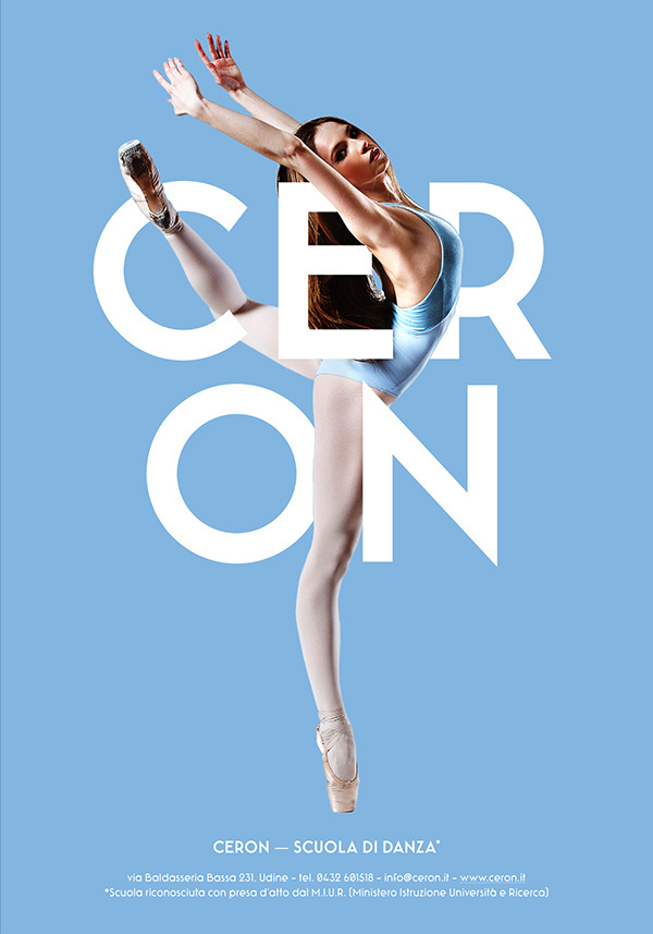 Ceron Dance School - Posters Design on Behance #dance #poster #typography