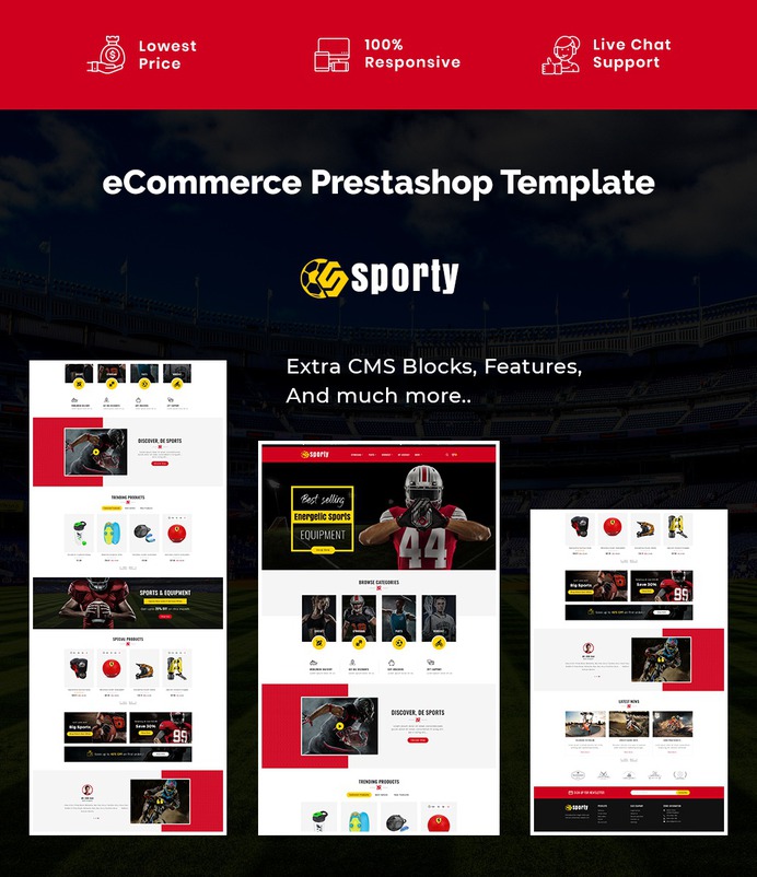 #Sporty - #Games & #Sports Store - #Prestashop #Responsive #Theme #eCommerce #Website #Design #Template