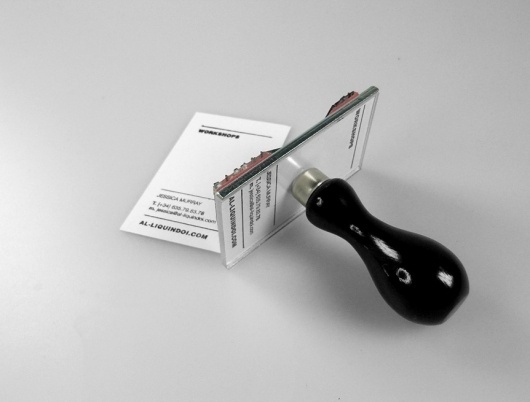 Identidad-Web*Al-Liquindoi : boocles #stamp #card #print #handmade #sello