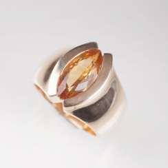Moderner Citrin-Goldring