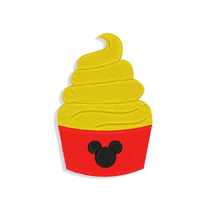 Mickey Cupcake Embroidery design