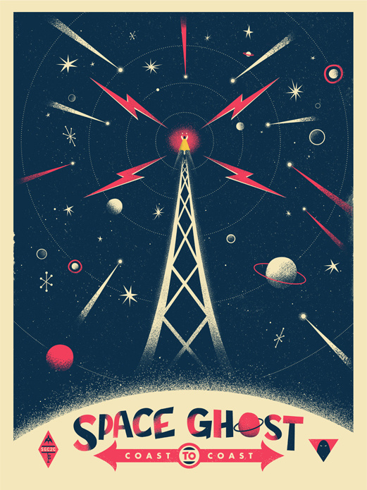 SPACE GHOST - Christopher Monro DeLorenzo #illustration #color
