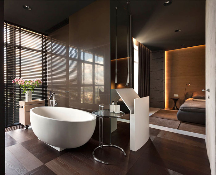 Apartment in Dark Colors by InCube - #decor, #interior, #homedecor,