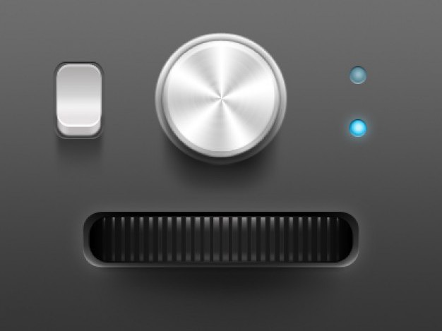 User interface with little buttons Free Psd. See more inspiration related to Button, Metal, User, Buttons, Psd, Material, Interface, User interface, Push, Horizontal, Small, Push button, Little, Knobs and Psd material on Freepik.