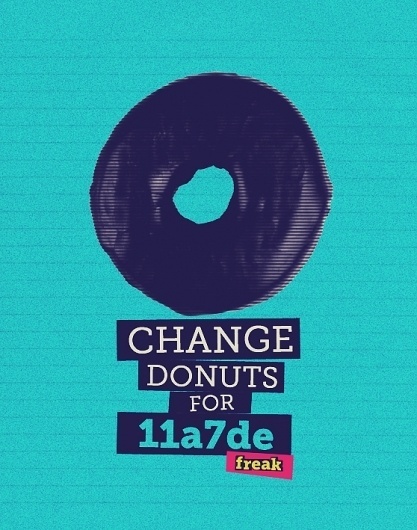 CHANGE DONUTS FOR on the Behance Network #creative #donuts #print #digital #photography #art