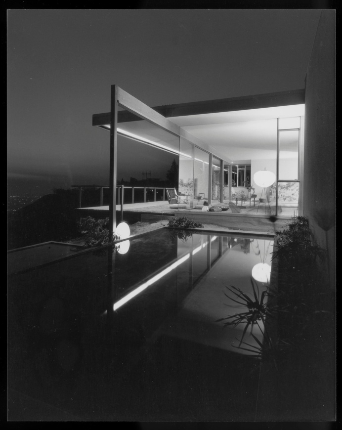 Neutra's Chuey House in Hollywood Hills. The Chuey House was photographed by Julius Shulman in 1960.