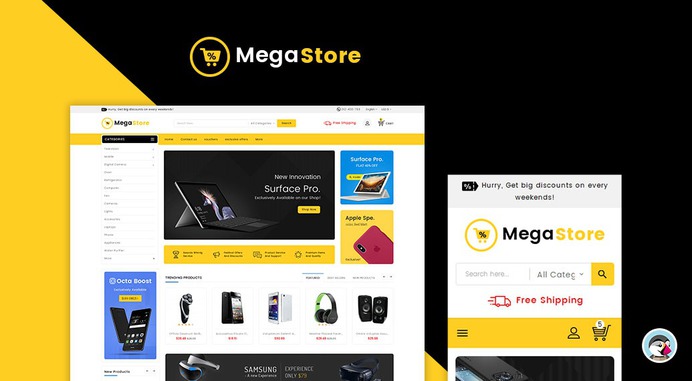 #Mega Store #Electronics - #Prestashop #Responsive #Theme #eCommerce #Website #Design #Template