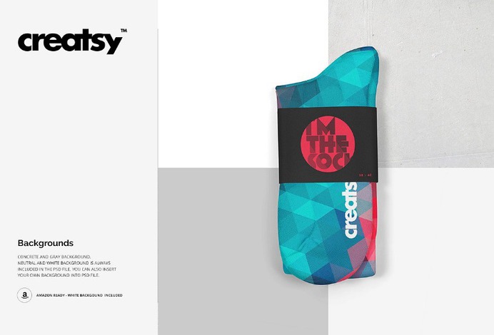 Knee High Socks Mockup PSD