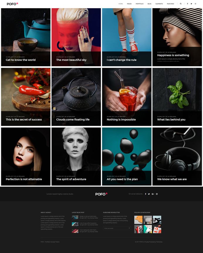 Pofo - #Creative #Portfolio and #Blog #WordPress Theme for #Personal #Blog by #ThemeZaa