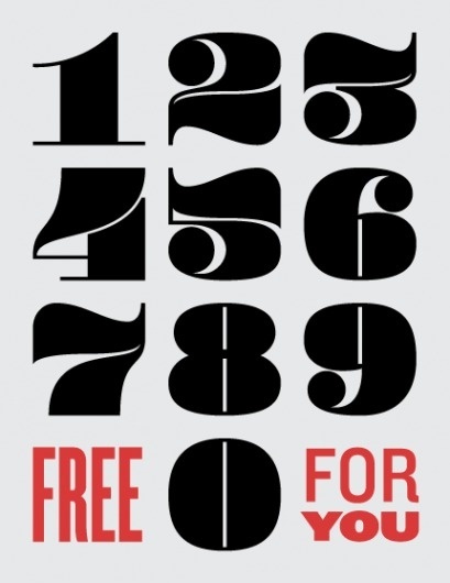 Typography inspiration example #414: Designersgotoheaven.com @andreirobu Pompadour... - Designers Go To Heaven #numbers #typography