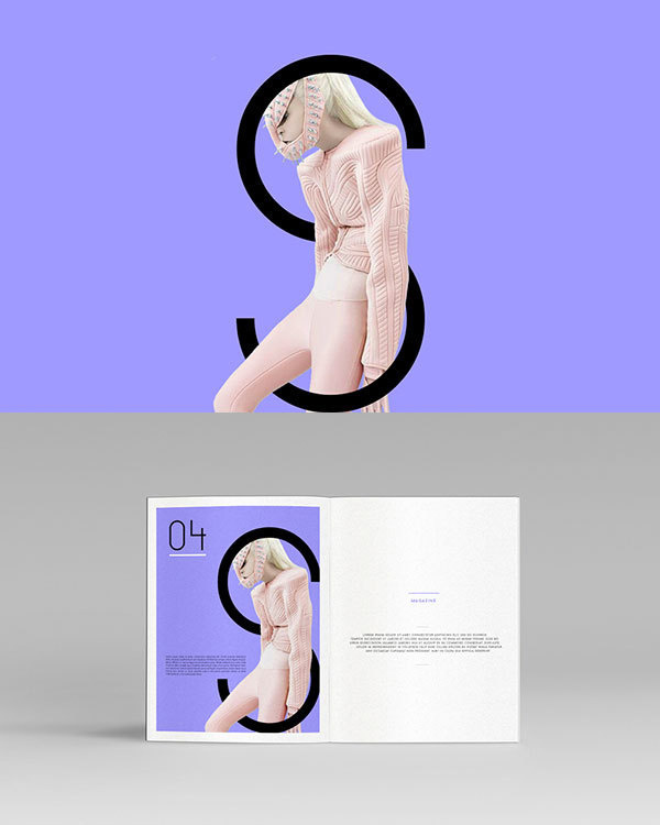 Brand imaging of the magazine. #fashion #typography