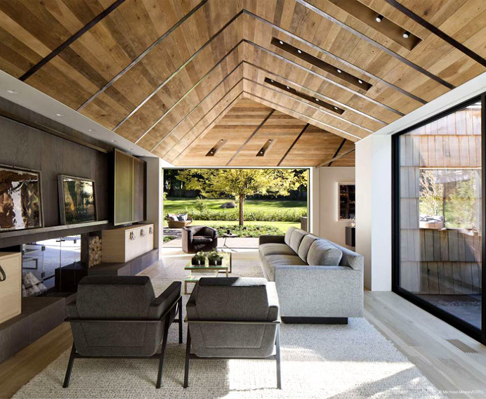 Cladding Used by Bates Masi Architects to Construct Underhill House - InteriorZine #architecture #house #home #decor