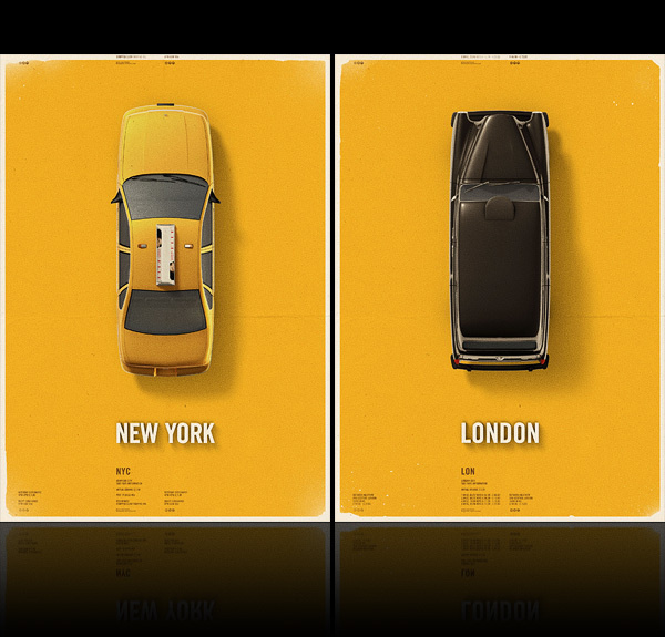 Citycab poster on Behance #yellow #cab #taxi