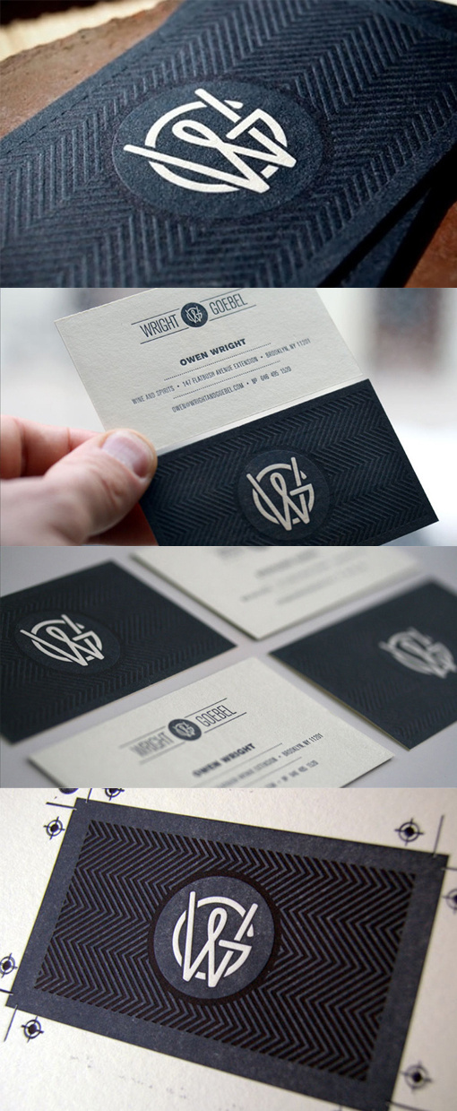 Beautifully Textured Letterpress Business Card Design #business card #inspiration #graphic design