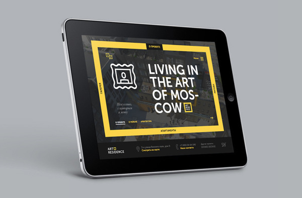 Art Residence #project #site #living #presentation #about #real #mobile #promo #estate #web