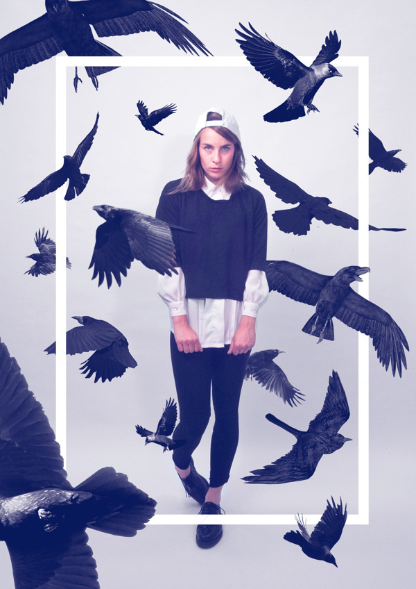 Queens on Behance by Quentin Deronzier #crows #birds #black #girl