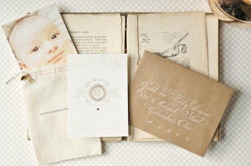 Google Reader (1) #calligraphy #design #vintage #announcement #baby
