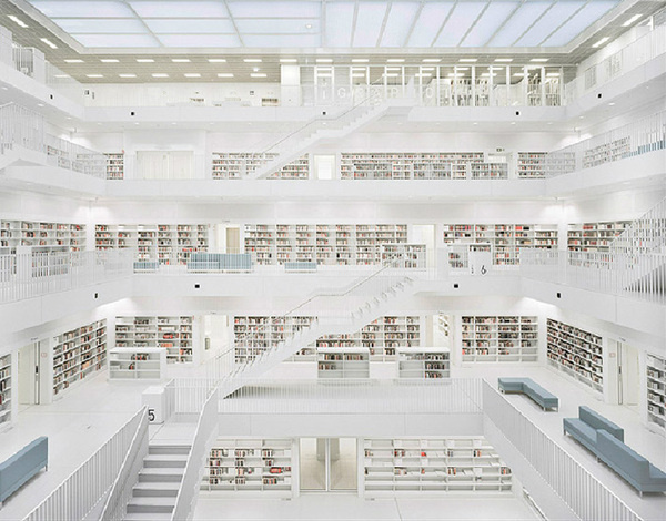 CJWHO ™ (eun young yi | new stuttgart library |...) #gonzlez #white #stuttgart #brigida #young #design #books #interiors #photography #architecture #fav #library #stairs #yi #eun