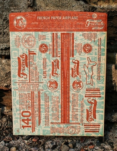 charles s. anderson design co. | French Paper Air Kraft #air #anderson #plane #french #paper