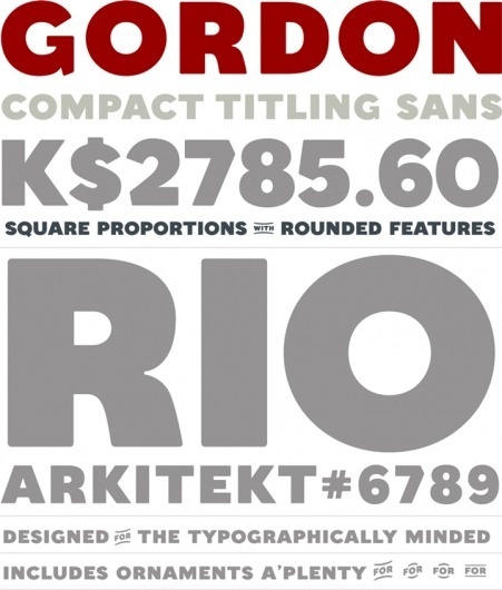 Letterbox › Gordon #grotesque #serif #design #bold #sans #type