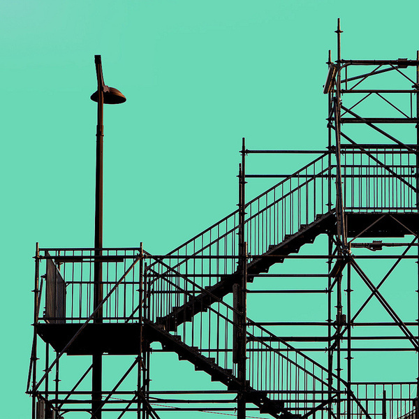 photo #lamp #color #solid #photography #stairs #green