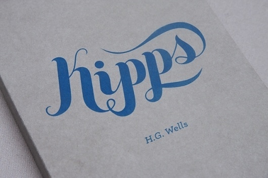 http://whatarogue.com/projects/HG_Wells/ #script #book #wells #kipps #typography