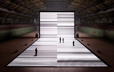 ryoji ikeda Â |Â news #projection #ikeda #white #black #digital #light