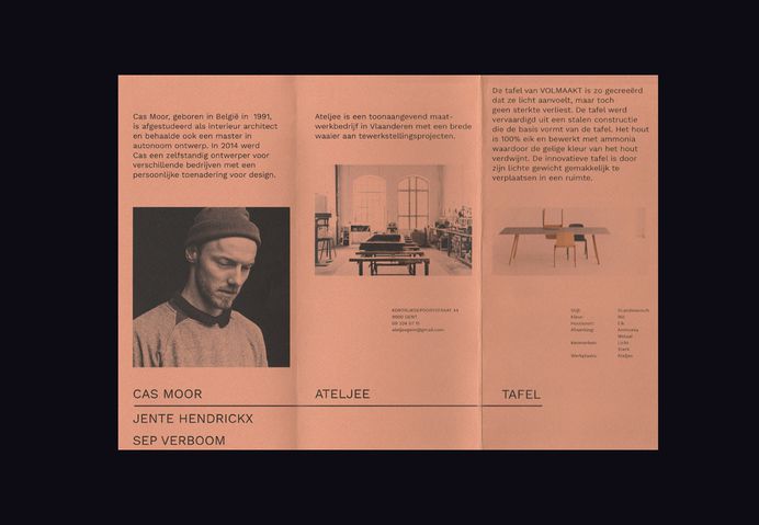 VIRGINIE ROSSEEL designed the modern and minimal brand identity for Volmaakt, social design concept based in Ghent, Belgium. For more of the most beautiful designs visit mindsparklemag.com