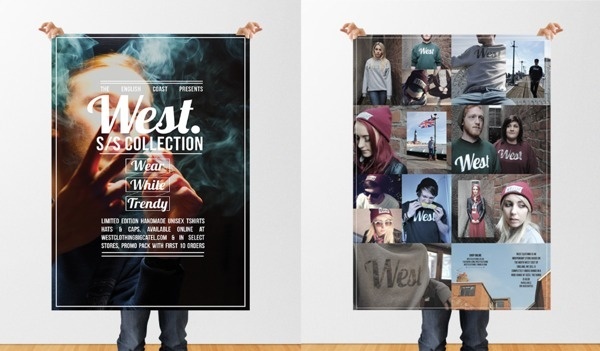 West Clothing #design #graphic #photography #poster #type