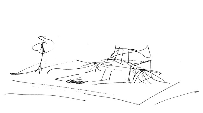 VERONICA MAE | layer 7 sketch #interior #layer #7 #market #greenhouse #co-op #design #living #environment #architecture #garden #organic