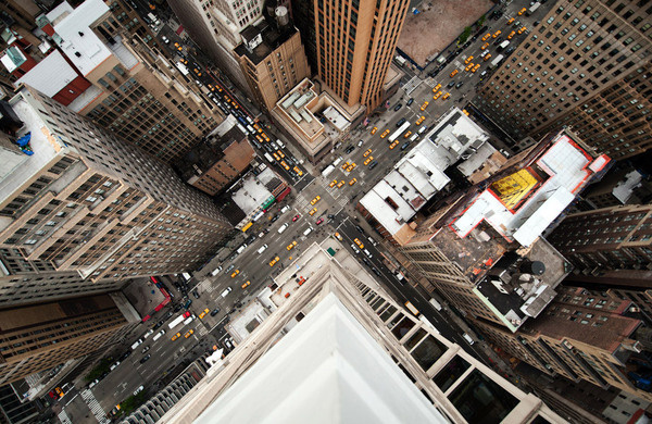 Navid Baraty #intersection #traffic #city #birds #eye #cars #taxi #view