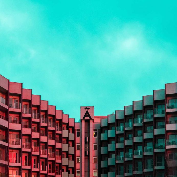 Hamburg Architecture in Pop Colors by Ali Sahba