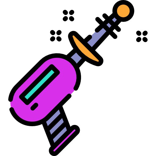 See more icon inspiration related to gun, space gun, Science fiction, miscellaneous, arms, arm, pointing, weapons, space and nature on Flaticon.