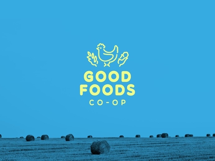 GoodFoodsCoop_Bullhorn #logo #logos #logotypes #food #farm #local #chicken