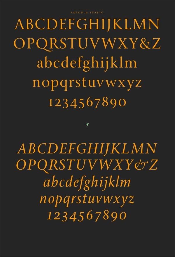 Sator type family by Sumner Stone #jenson #antique #sator
